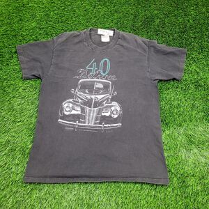Vintage 1940 Ford Deluxe Shirt M/L 20x27 Faded Black